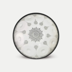 Explorez l'Équilibre Harmonique avec le Handpan Mandala D Minor Kurd Celtic Blanc